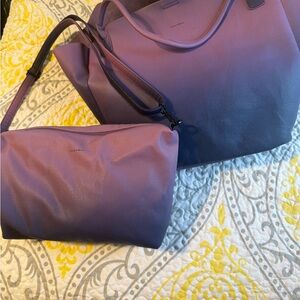 Pixie Mood tote and purse set in purple